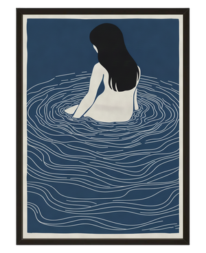 La Femme Dans L Eau avec cadre