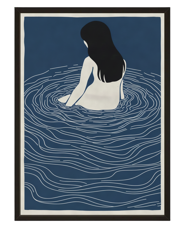 La Femme Dans L Eau avec cadre