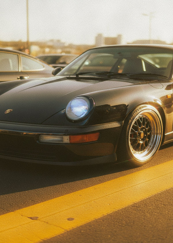 Sunset Porsche sans cadre