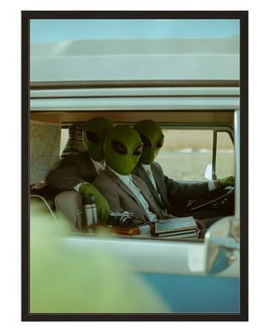 Passagers Aliens avec cadre