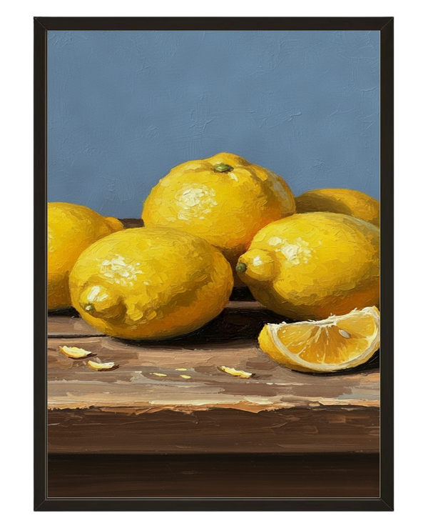 Citrons De Sicile avec cadre