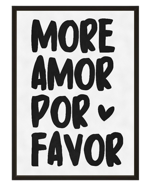 More Amor Noir avec cadre