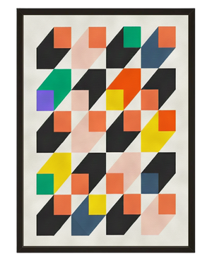 Mosaique Coloree avec cadre