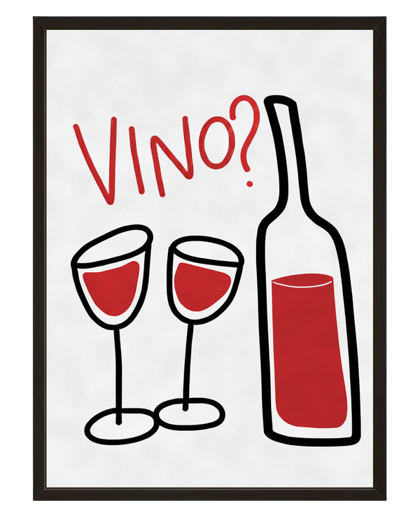 Vino avec cadre