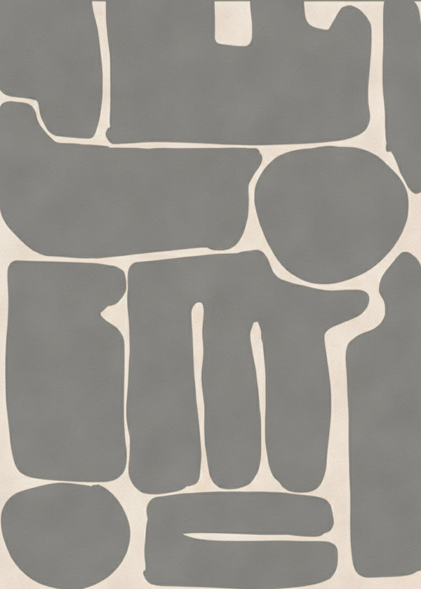 Abstrait Gris sans cadre