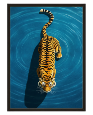 Tigre Aquatique avec cadre