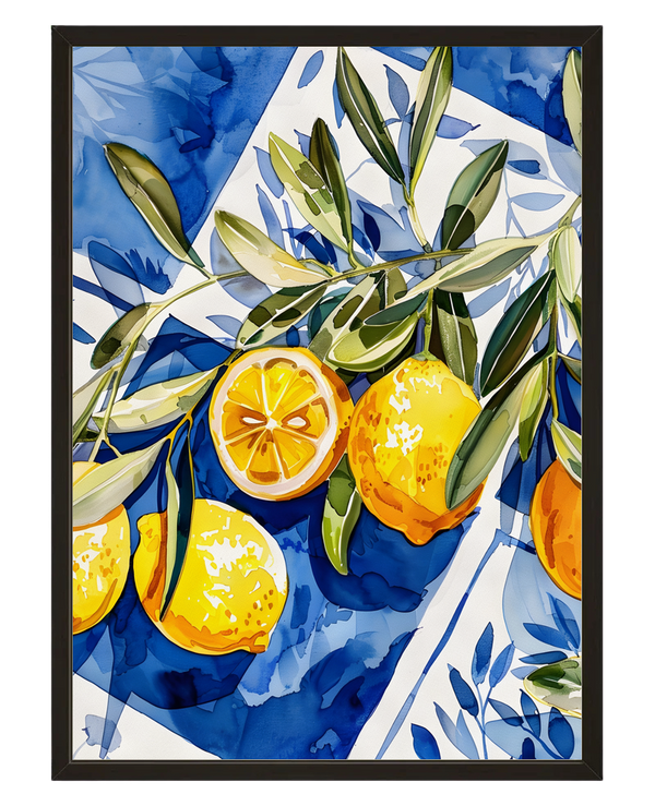 Citrons Azur avec cadre