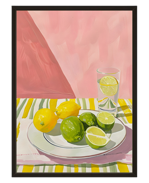 Limonade Rose avec cadre