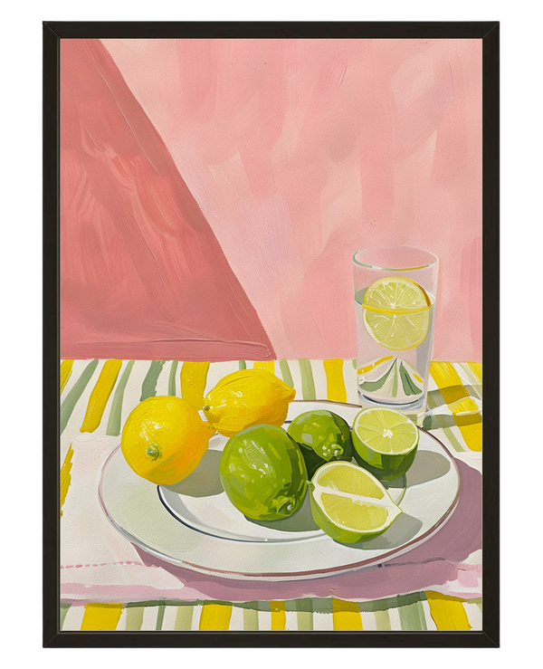 Limonade Rose avec cadre