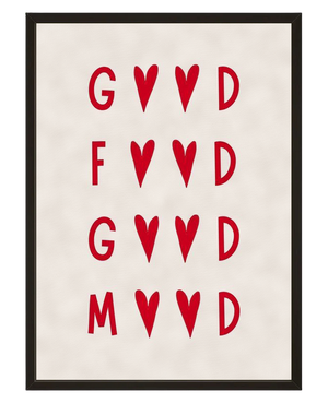 Good Food Good Mood avec cadre