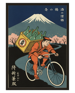 Marchand Sake avec cadre