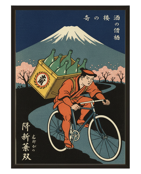 Marchand Sake avec cadre