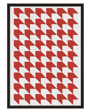 Damier Rouge avec cadre