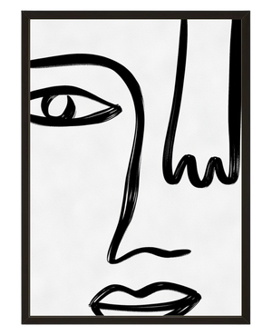 Le Visage Noir avec cadre