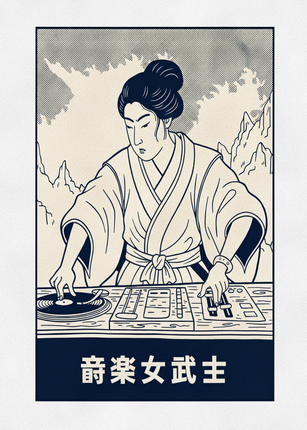 Dj Japonaise sans cadre