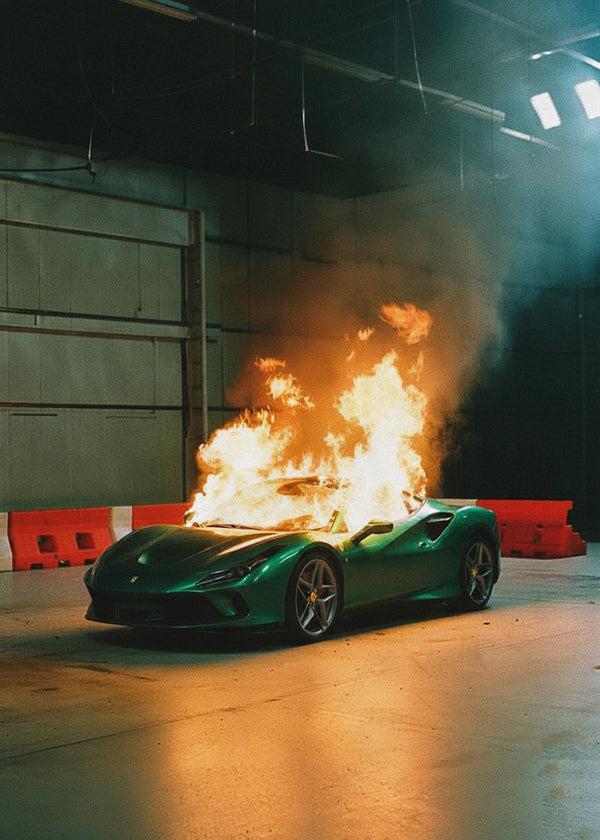 Hangars En Flammes sans cadre