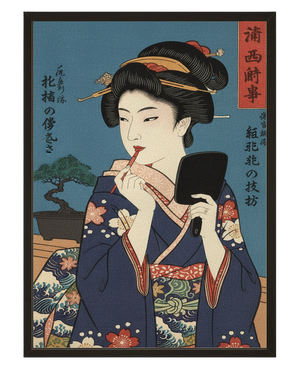 Maquillage Japonais avec cadre