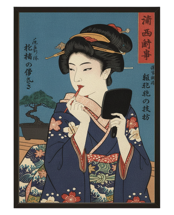 Maquillage Japonais avec cadre