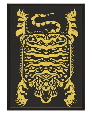 Tapis Tigre avec cadre
