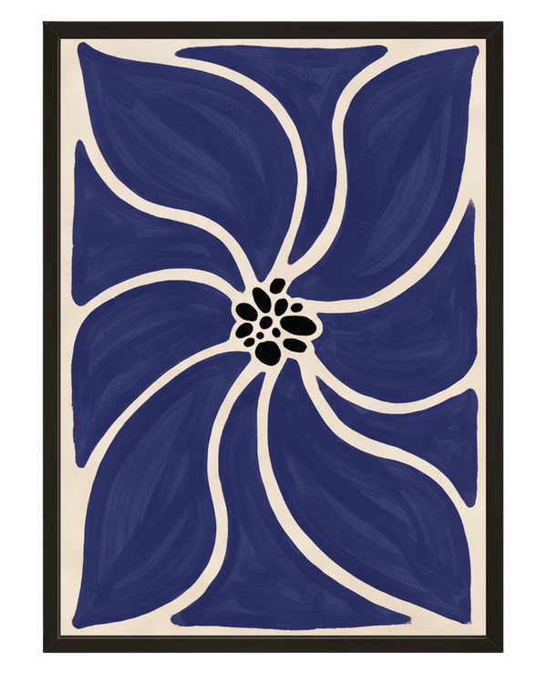 La Fleur Bleu avec cadre