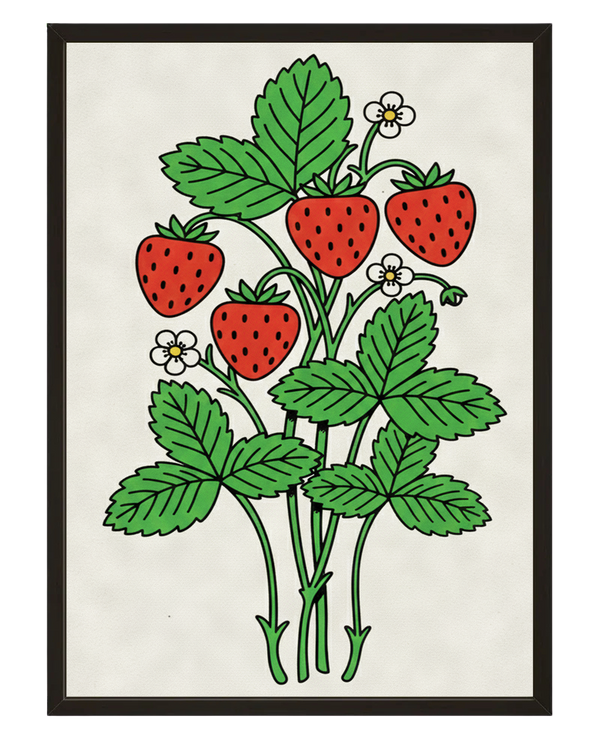 Fraises Sauvages avec cadre
