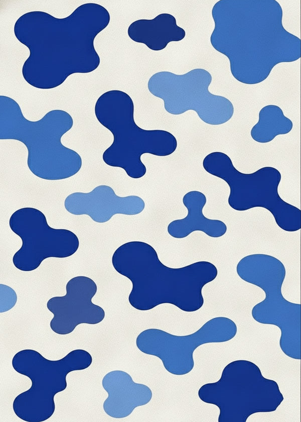 Les Formes En Bleu sans cadre