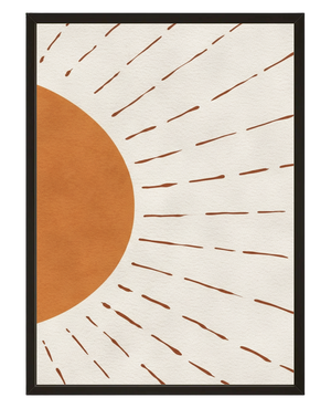Rayonnement Ocre 1 avec cadre