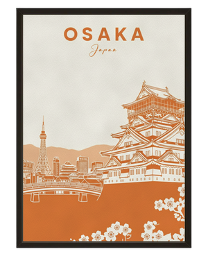 Citadelle Osaka avec cadre