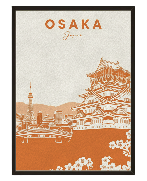 Citadelle Osaka avec cadre