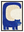 Ours Indigo avec cadre