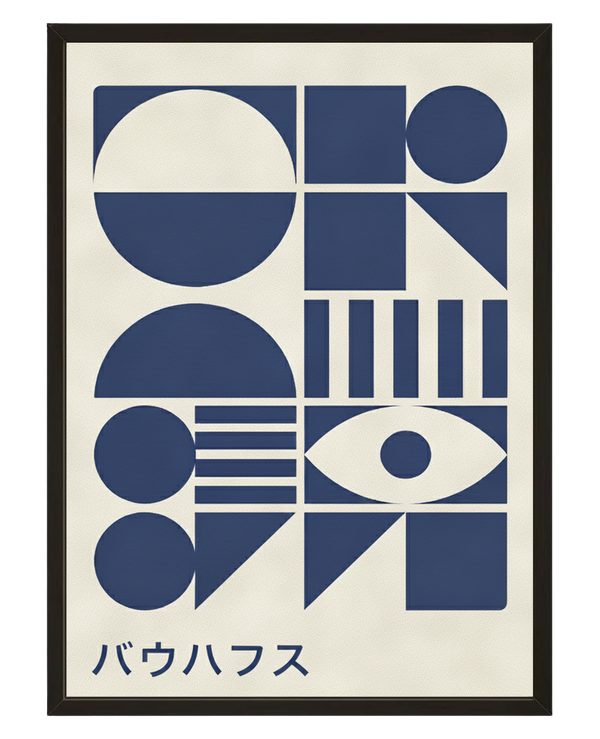 Mosaique Indigo avec cadre