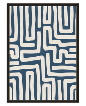 Labyrinthe Bleu avec cadre