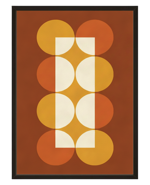 Bulles Ambre avec cadre