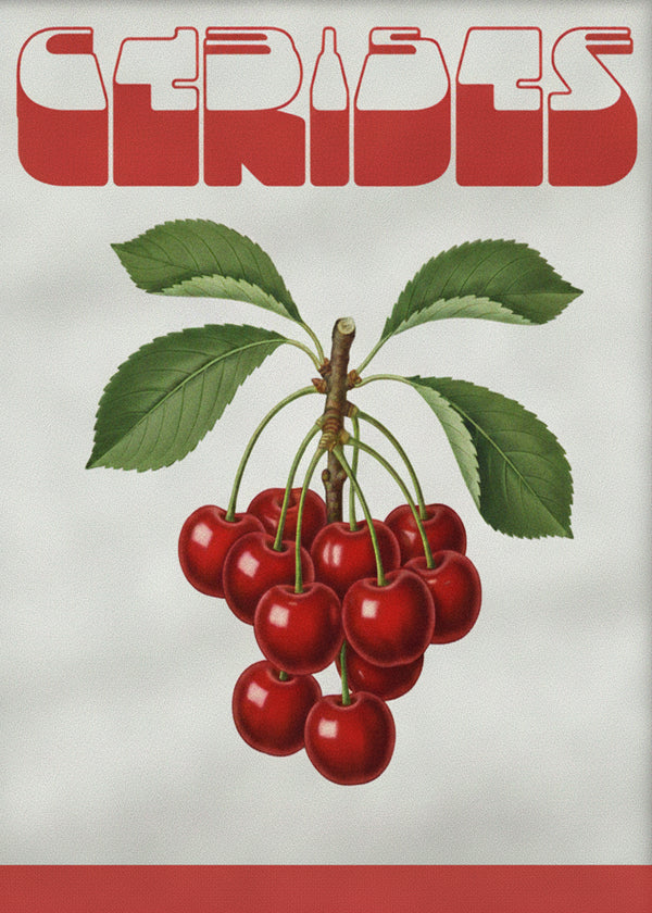 Cerises Typo sans cadre
