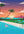 Coucher De Miami sans cadre