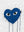 Coeur Bleu Coulant sans cadre