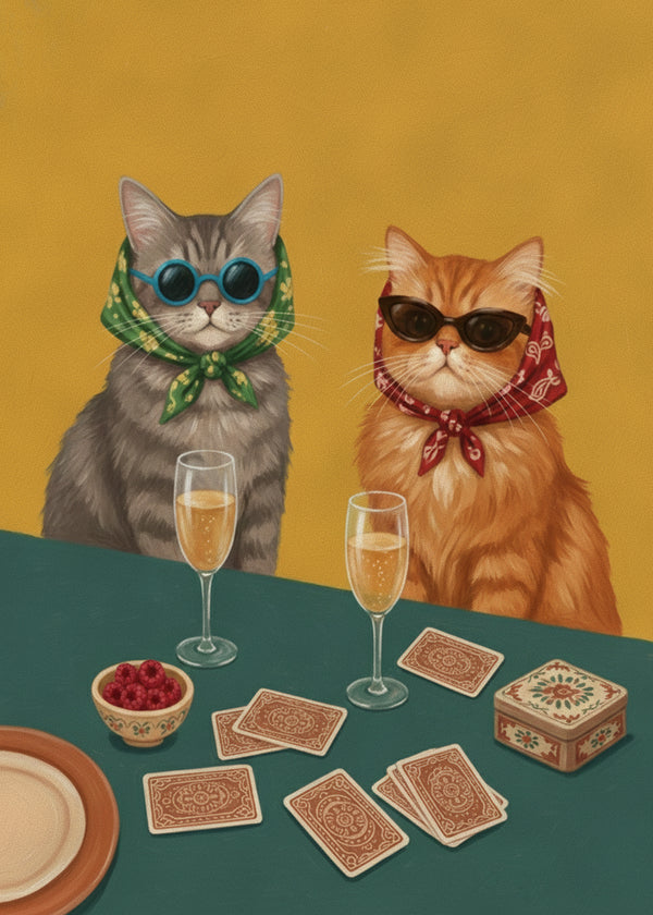 Deux Chats sans cadre