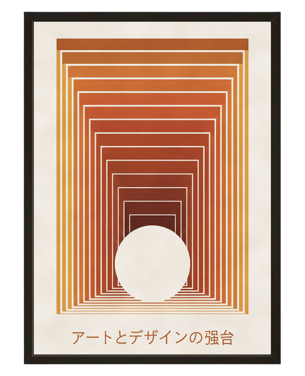 Tunnel Ocre avec cadre