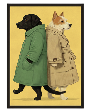 Inspecteurs Chiens avec cadre