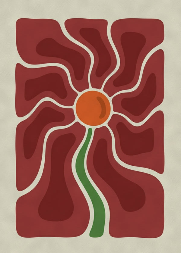 Fleur Rouge sans cadre