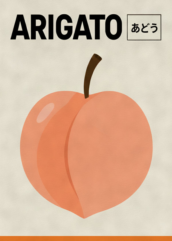 Arigato Peach sans cadre