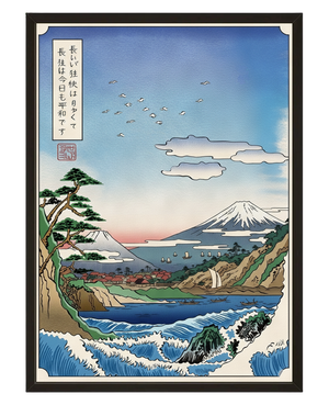 Sommet Fuji avec cadre
