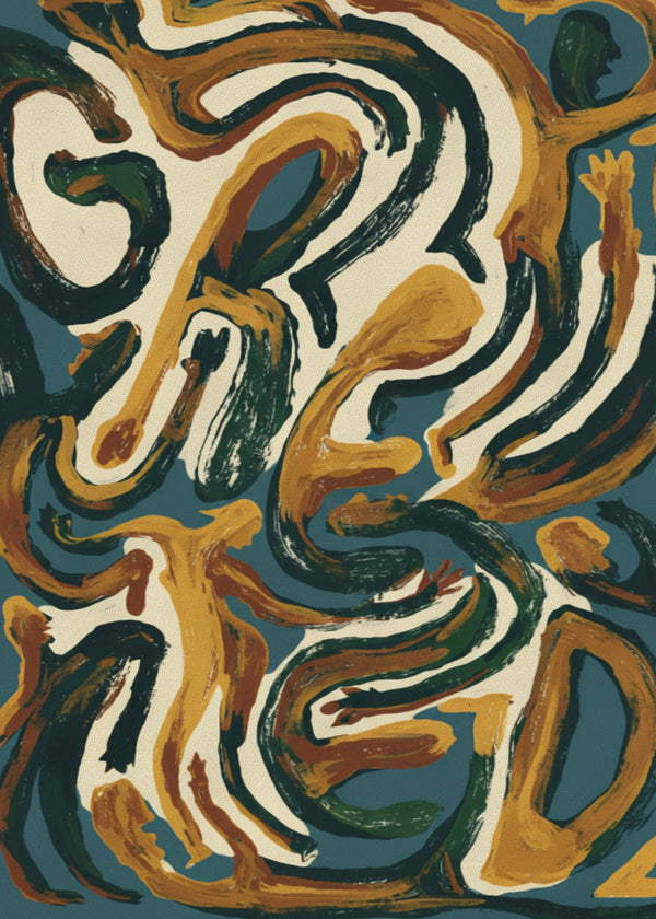 Abstrait Gold sans cadre