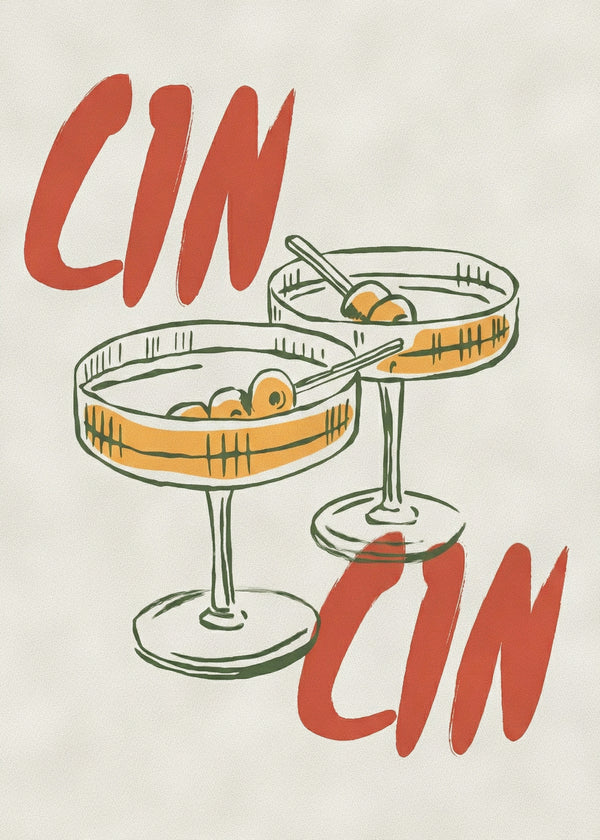 Cin Cin Cocktail sans cadre