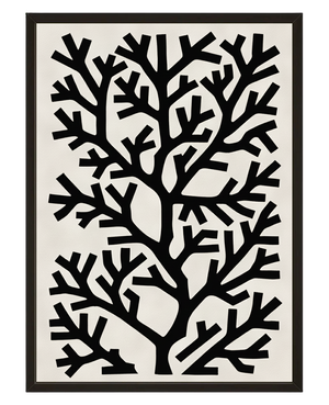 Arbre Noir avec cadre