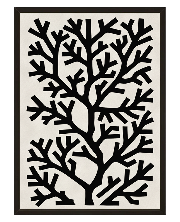 Arbre Noir avec cadre
