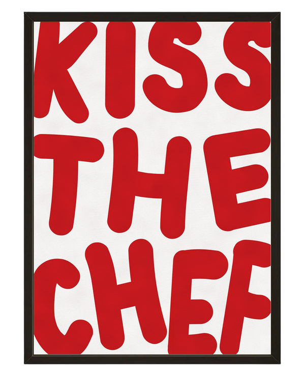 Kiss The Chef avec cadre