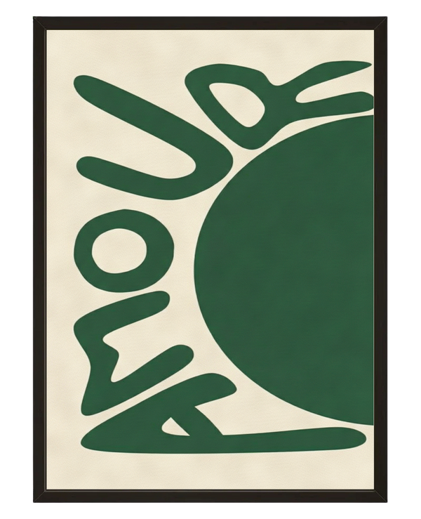 Amour Vert avec cadre