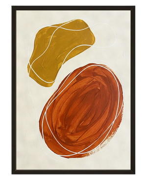 Les Formes Oranges avec cadre