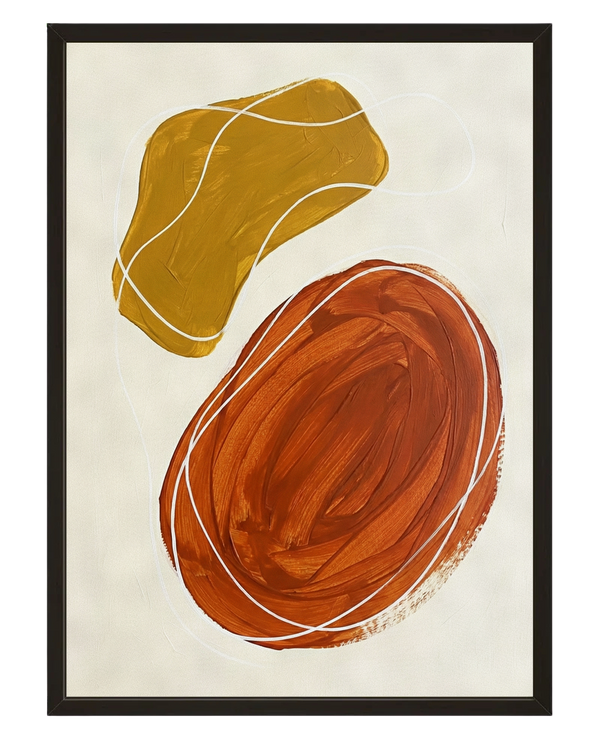 Les Formes Oranges avec cadre